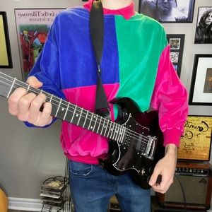 80’s retro colour block sweater